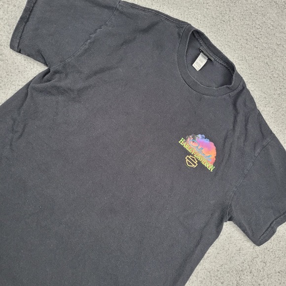 Vintage Harley Davidson Orlando Florida Black T-Shirt Motorcycle Medium - Picture 1 of 7